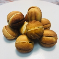 Печенье Орешки со сгущенкой в стакане